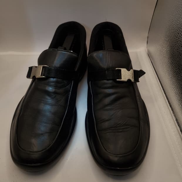 프라다 스포츠 버클 벨트 로퍼 uk7.5