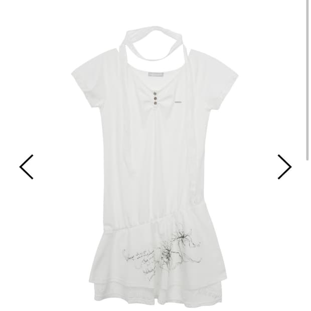허그유어스킨 Fairy henry neck dress (white)