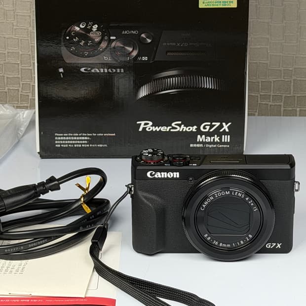 캐논 파워샷 G7X mark3 빈티지 레트로 감성 카메라 신품급