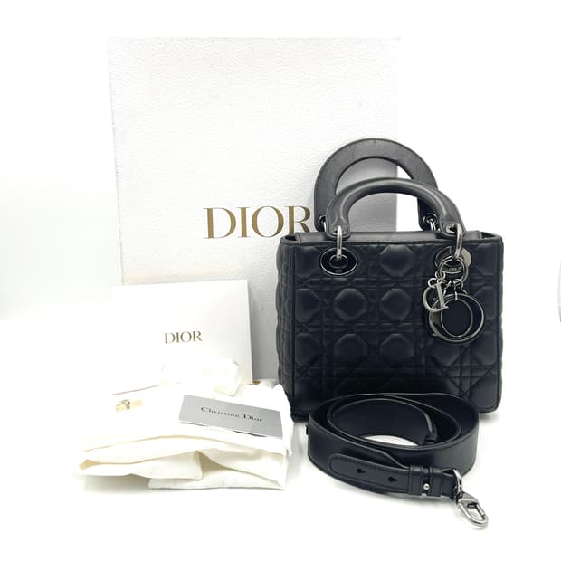 디올 레이디백 스몰 블랙 풀박스 구성