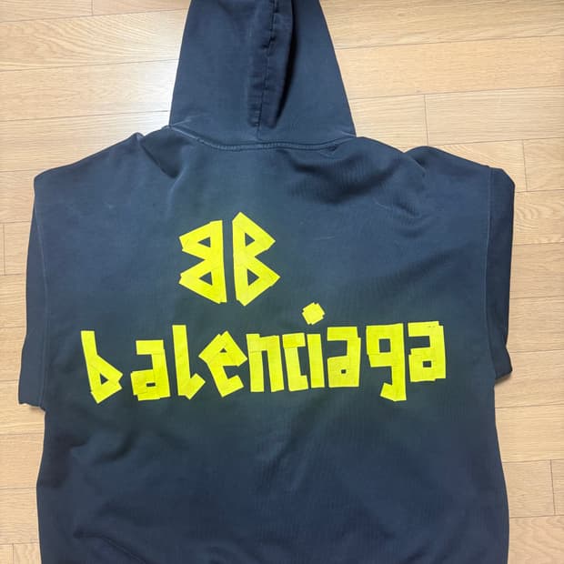 발렌시아가 테이프타입 후드집업 (XL)