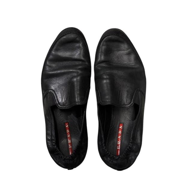 Prada leather slip-on