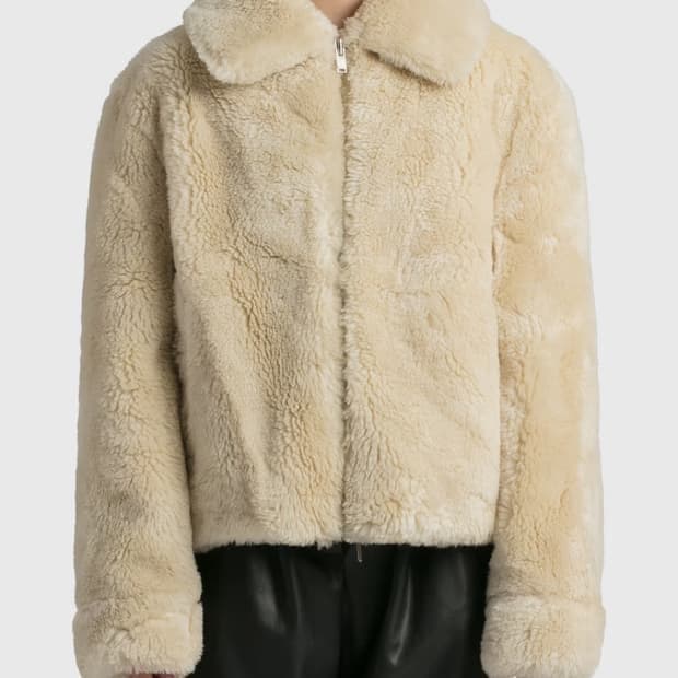 렉토 22fw 퍼 시어링 자켓