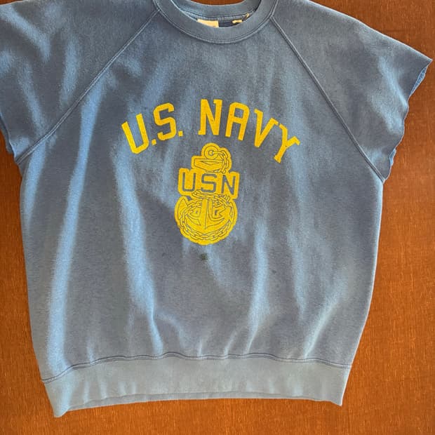 와일드동키 US NAVY 블루 스웻반팔