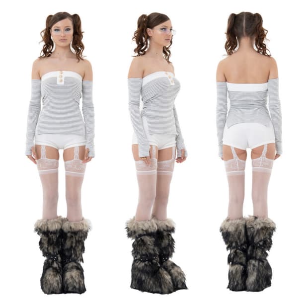 베이비메탈클럽 베이비돌 워머 탑 그레이 베메클 갸루 히메 오네 라떼