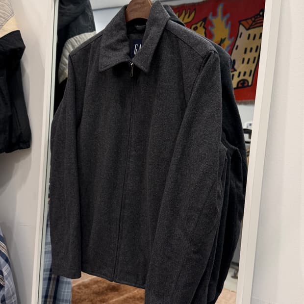 00s Gap 올드갭 울 블루종 자켓