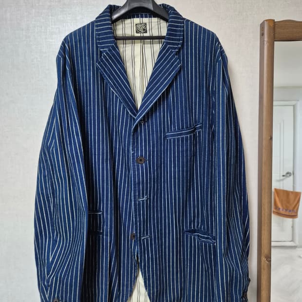 슈가케인(sugar cane) 인디고 자켓