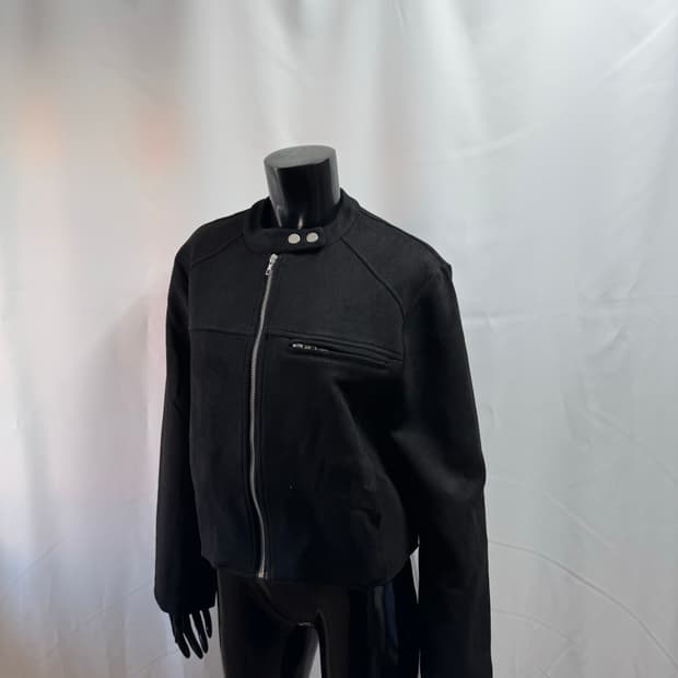 ellioti / 엘리오티 크롭 스웨이드 차이나카라 자켓 (택포함)