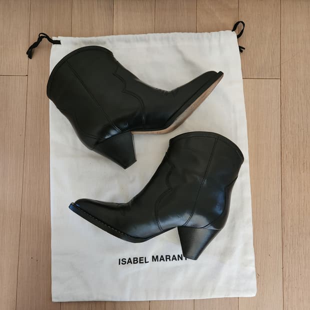 세련된(정품)이자벨마랑 다리조 블랙 웨스턴부츠  (36) 230~235