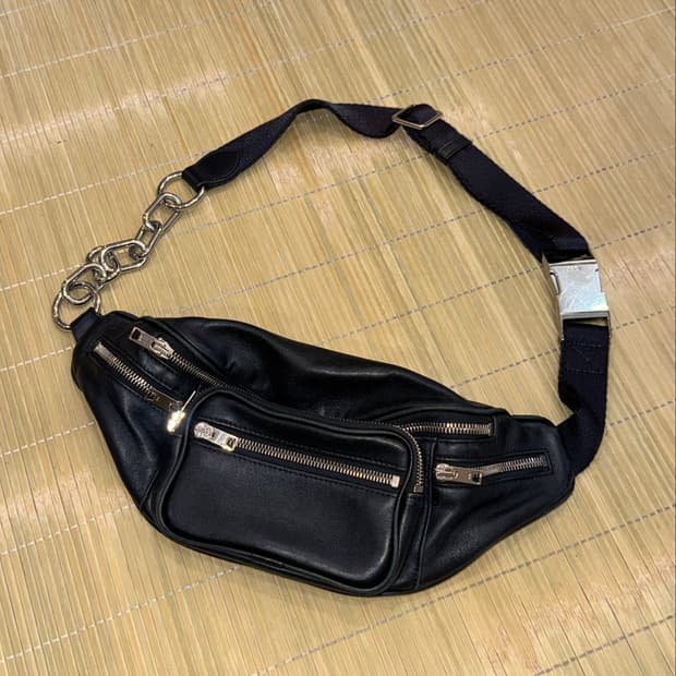 Alexander Wang 알렉산더왕 블랙 레더 힙색