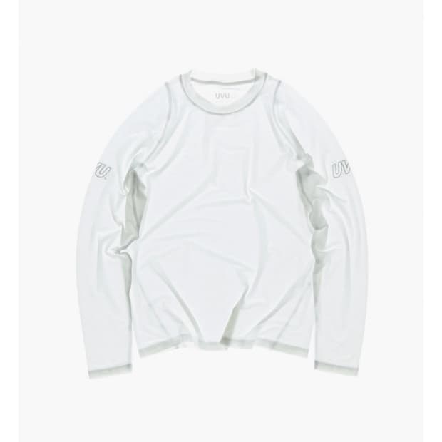 Uvu 롱슬리브 러닝 탑 화이트 L 팝니다