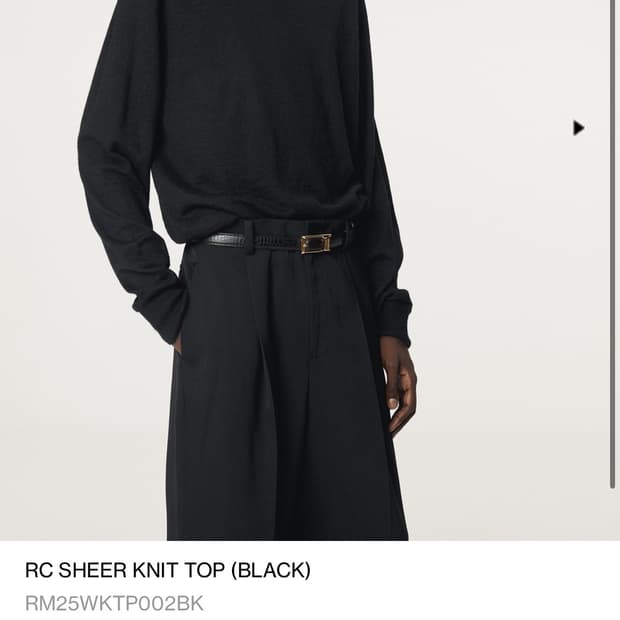 렉토 니트 블랙 S