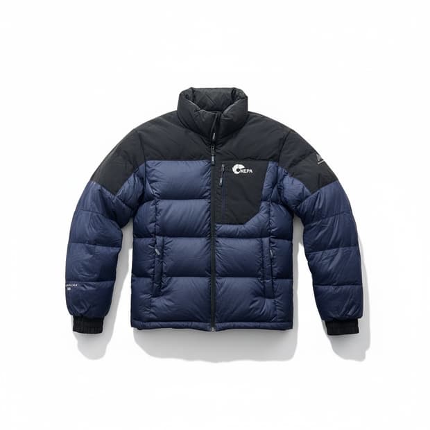 네파(NEPA)양면 패딩 블랙/네이비 다운 점퍼