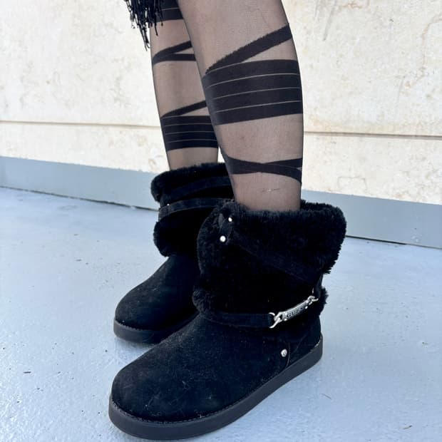 “Guess”00‘s Rare Design Bondage Black Fu