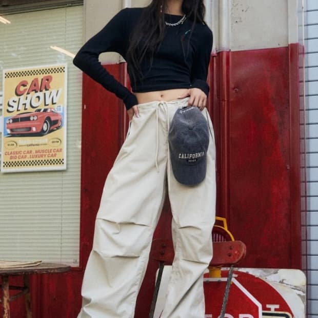 후아유 파라슈트 카고 팬츠 S