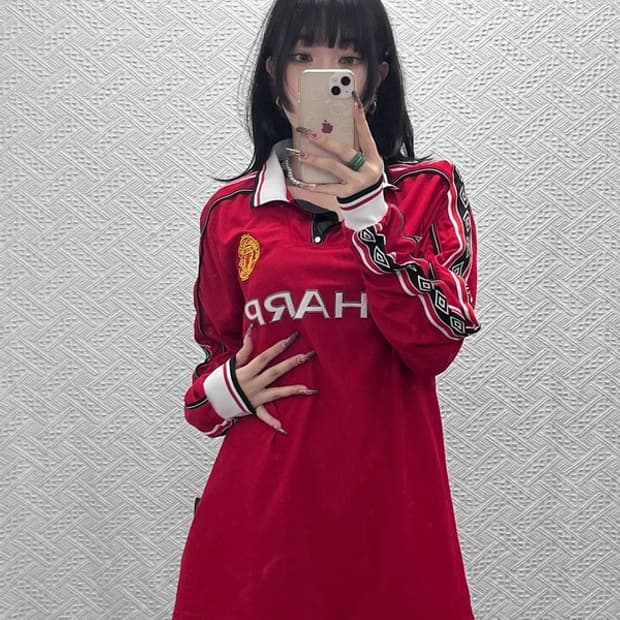 엄브로 레트로 맨체스터 유나이티드 유니폼 반팔티 2XL C11902