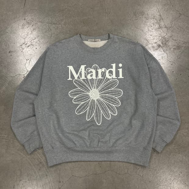 마르디 메크르디 그레이 빅로고 맨투맨