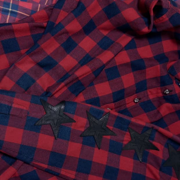 떨이) 크롬하츠 레더패치4p 셔츠 XL