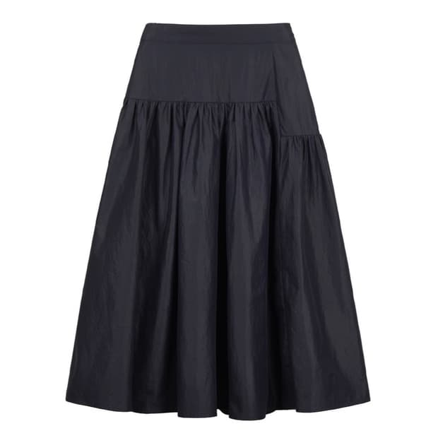 Cosmoss 코스모스 코티드 셔링 스커트 (블랙) s사이즈