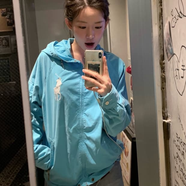 (최윤지 착용) 90s 00s 폴로 랄프로렌 후드 마운틴 파카 모리걸