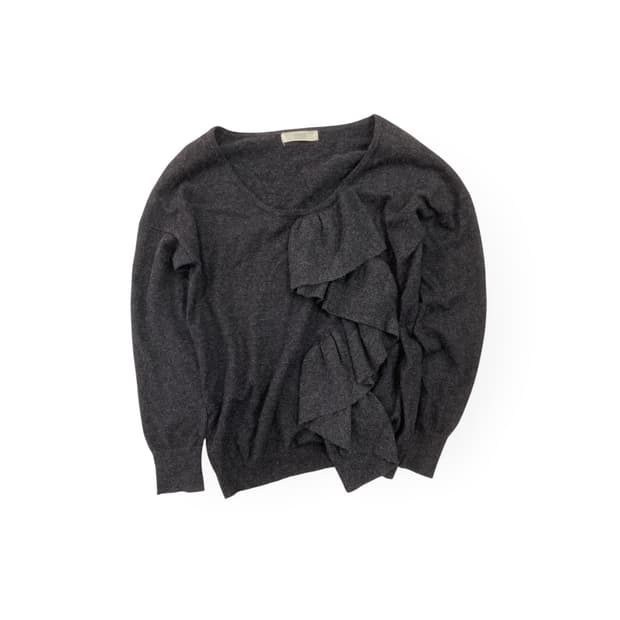 BEAMS ruffle knit 