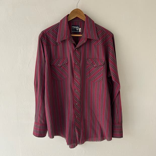80-90's vtg Wrangler cowboy-cut  Western