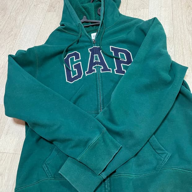 Gap 갭 후드집업 그린 L 