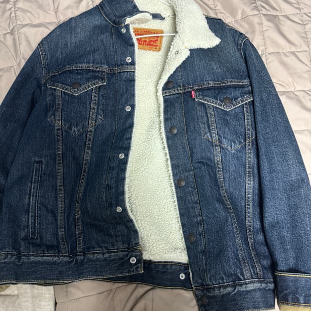 리바이스 양털 청자켓 빈티지자켓