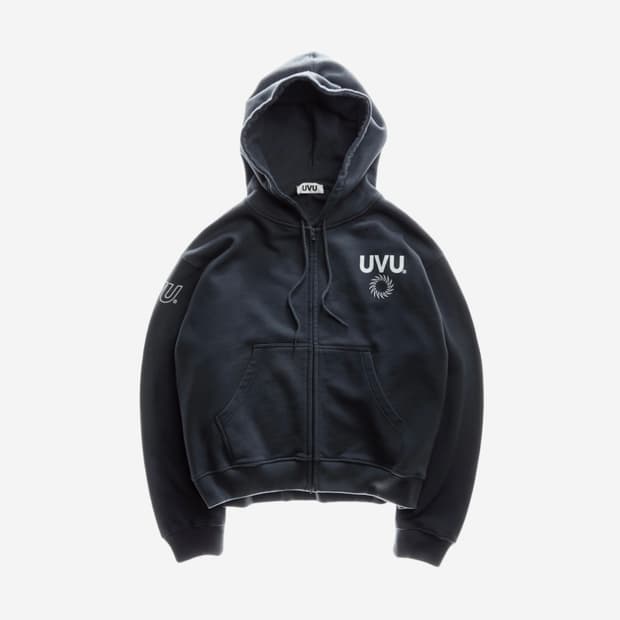 UVU 파리 25 지퍼 후드 잉크 블루