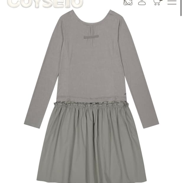 코이세이오 coyseio 투웨이 셔링 원피스 라이트 카키