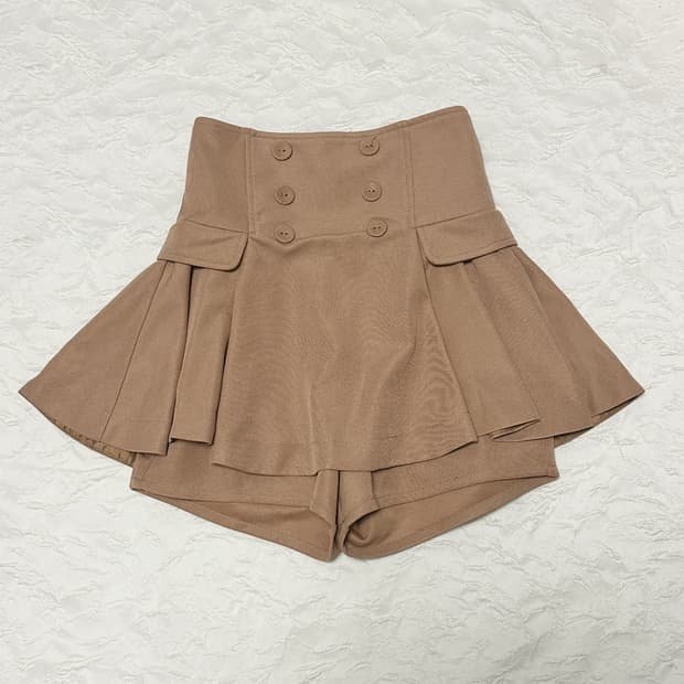 빈티지 라떼갸루 카라멜 큐롯 스커트 팬츠