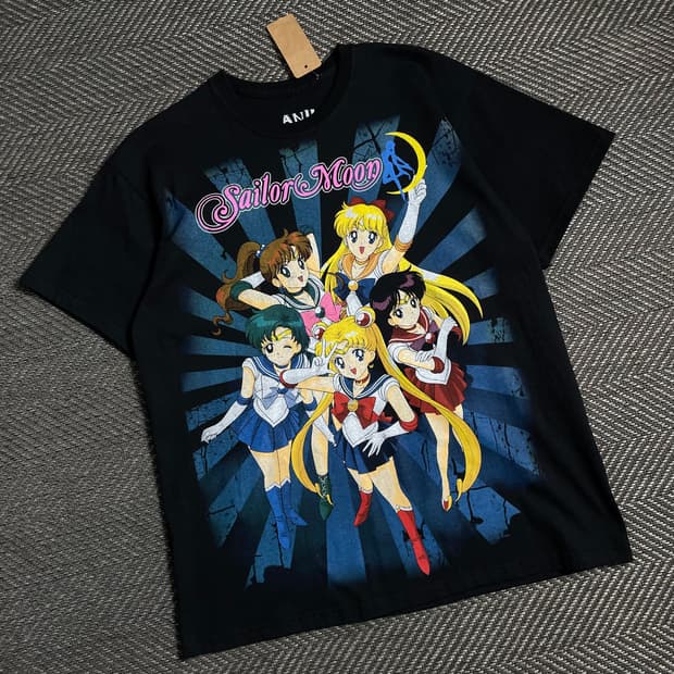 90s USA 빈티지 세일러문 티셔츠y 4813