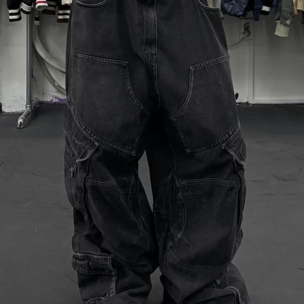 DNSR 슬래시 카고 데님팬츠