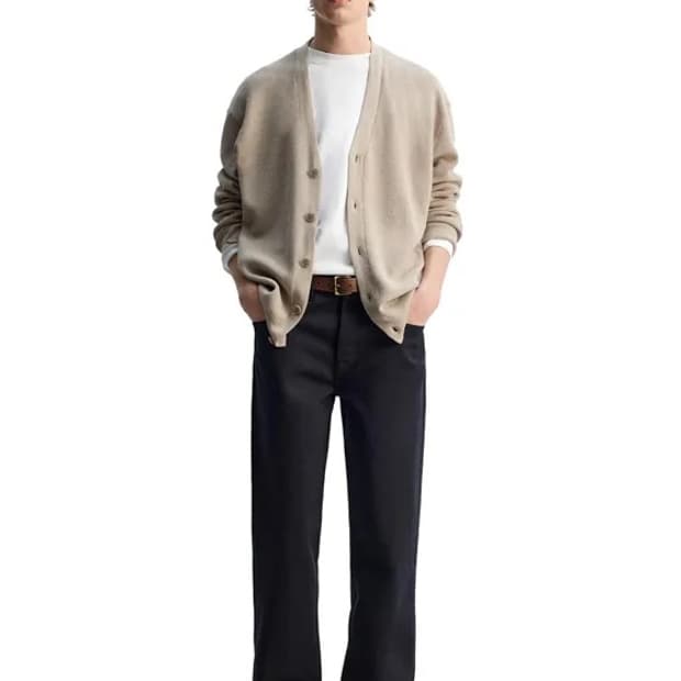 자라 오리진 캐시 가디건 베이지
