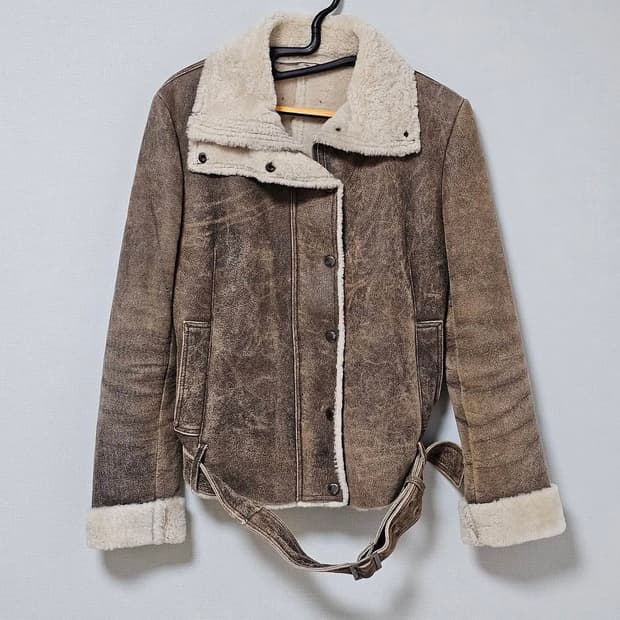 빈티지 천연 가죽 무스탕 천연레더