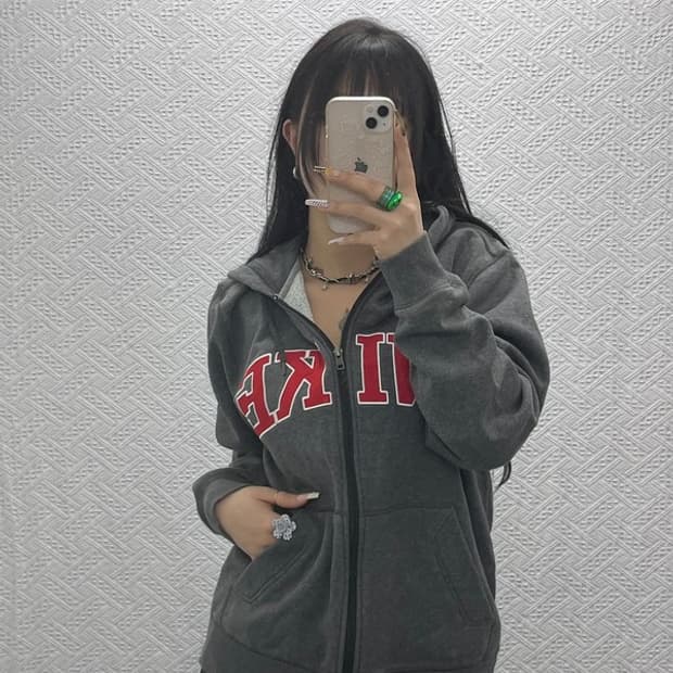 나이키 올드스쿨 레트로 빅로고 약기모 후드집업 L C08013