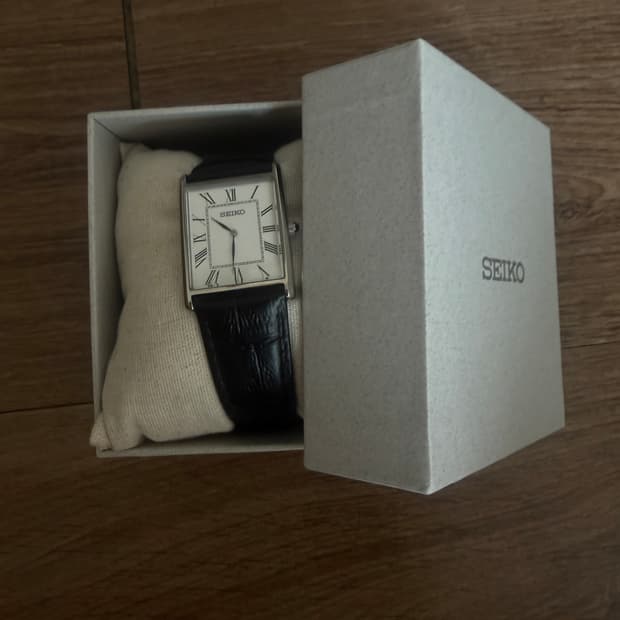 세이코 세르띠에 Seiko SWR049P1 28.4mm Black