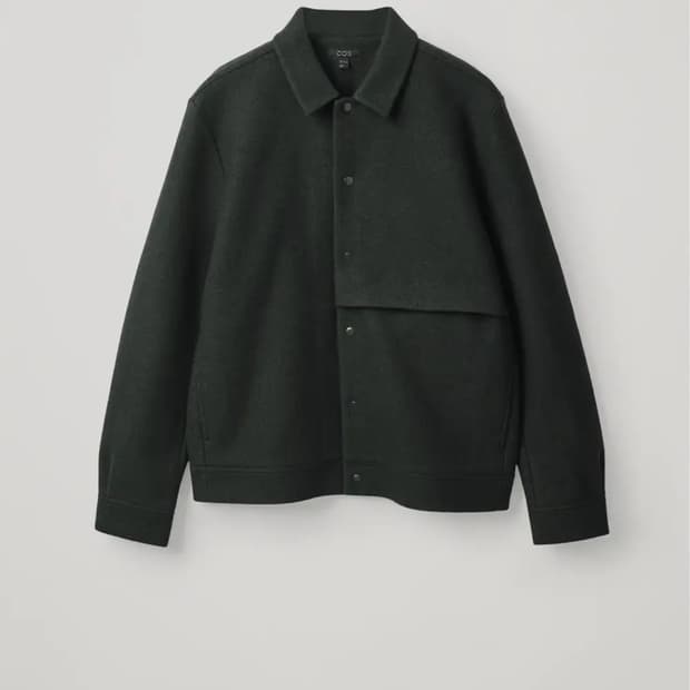 실측 XL (105) COS 보일드 울 테일러드 자켓 미드나잇브라운