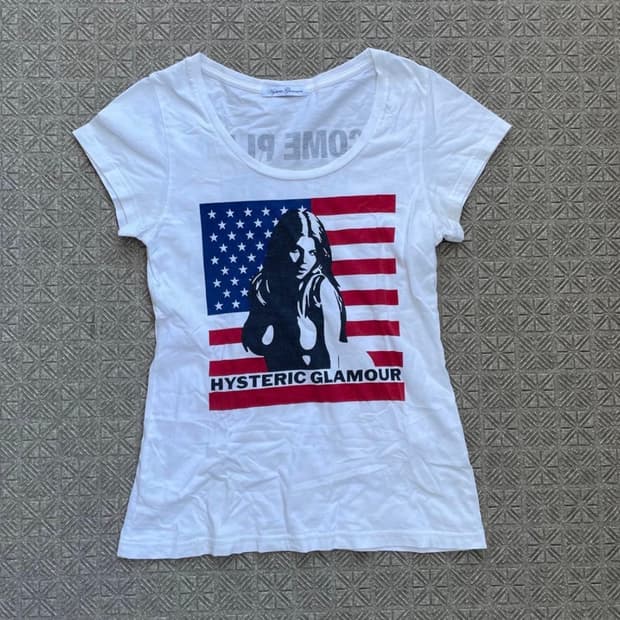 구해요) 히스테릭 글래머 성조기 반팔티