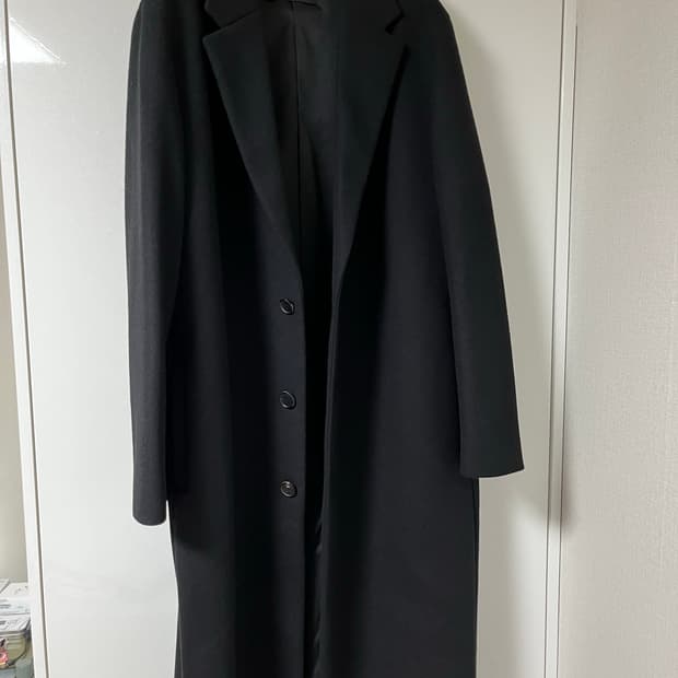 인사일런스 캐시미어 울 코트 L