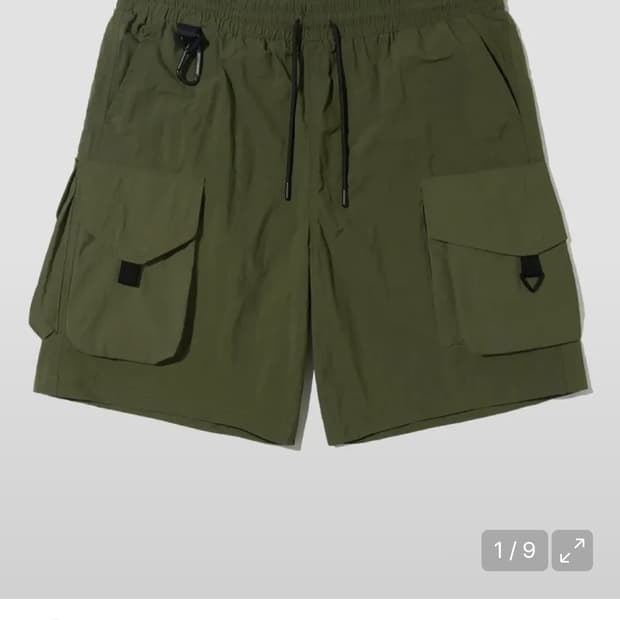 아웃스탠딩 반바지 : 패커블 기어 쇼츠 올리브