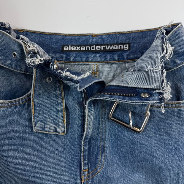 알렉산더 왕 벨티드 데님 팬츠