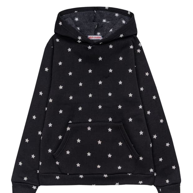 오피쉬 MINI STAR HOODIE 별 후드티 블랙
