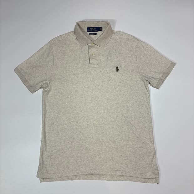 폴로랄프로렌 베이지 카라 반팔티