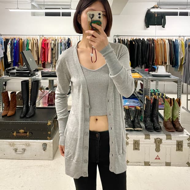 UNITED ARROWS silk cardigan 실크 가디건