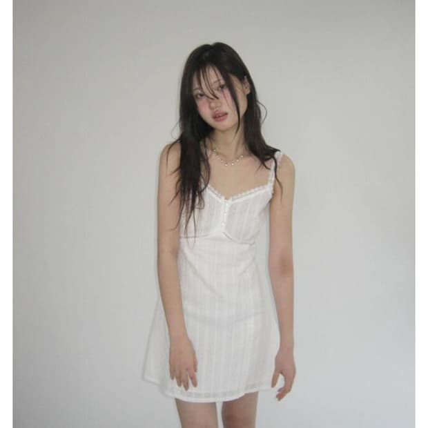 루루서울 White Dream Mini Dress