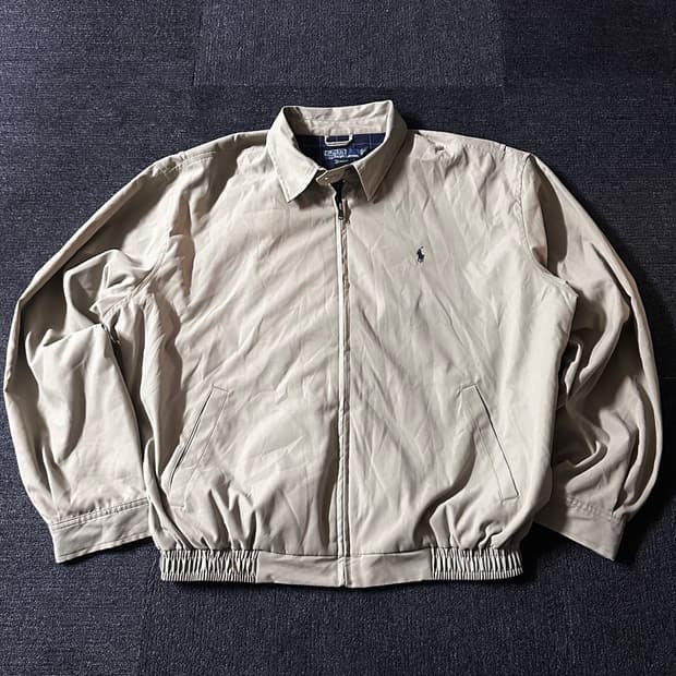 Polo 폴로 랄프로렌 베이지 해링턴 스윙탑 자켓 XL