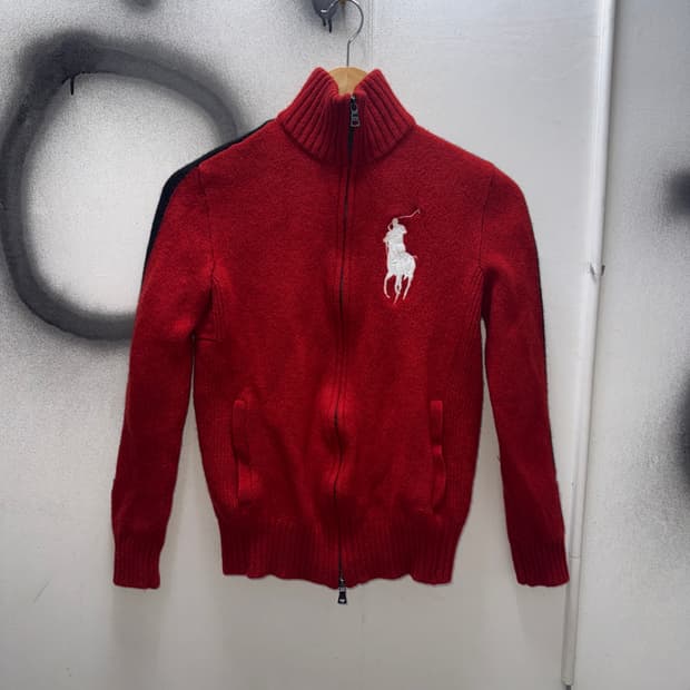 폴로랄프로렌 빅포니 니트 집업