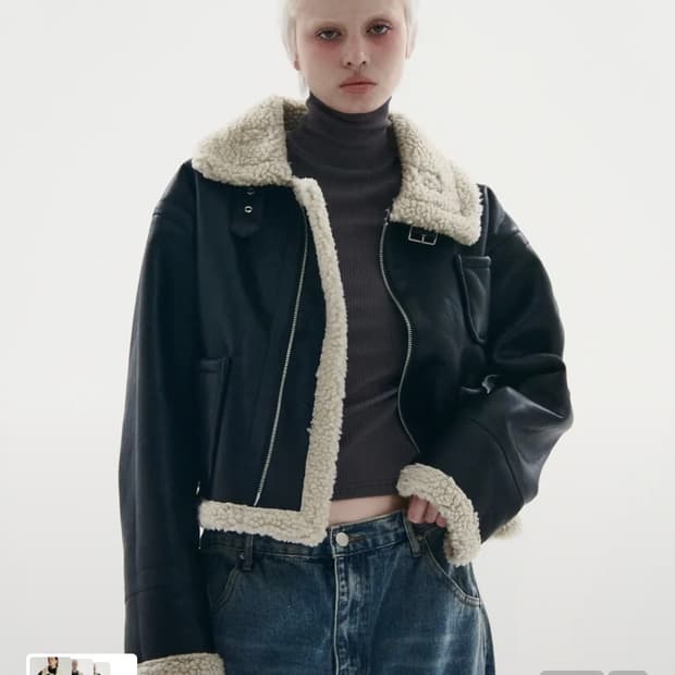 플레이스스튜디오 양털무스탕