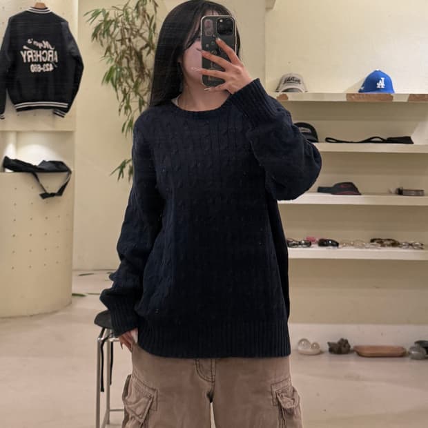 폴로 랄프로렌 케이블 니트 코튼 스웨터 U710